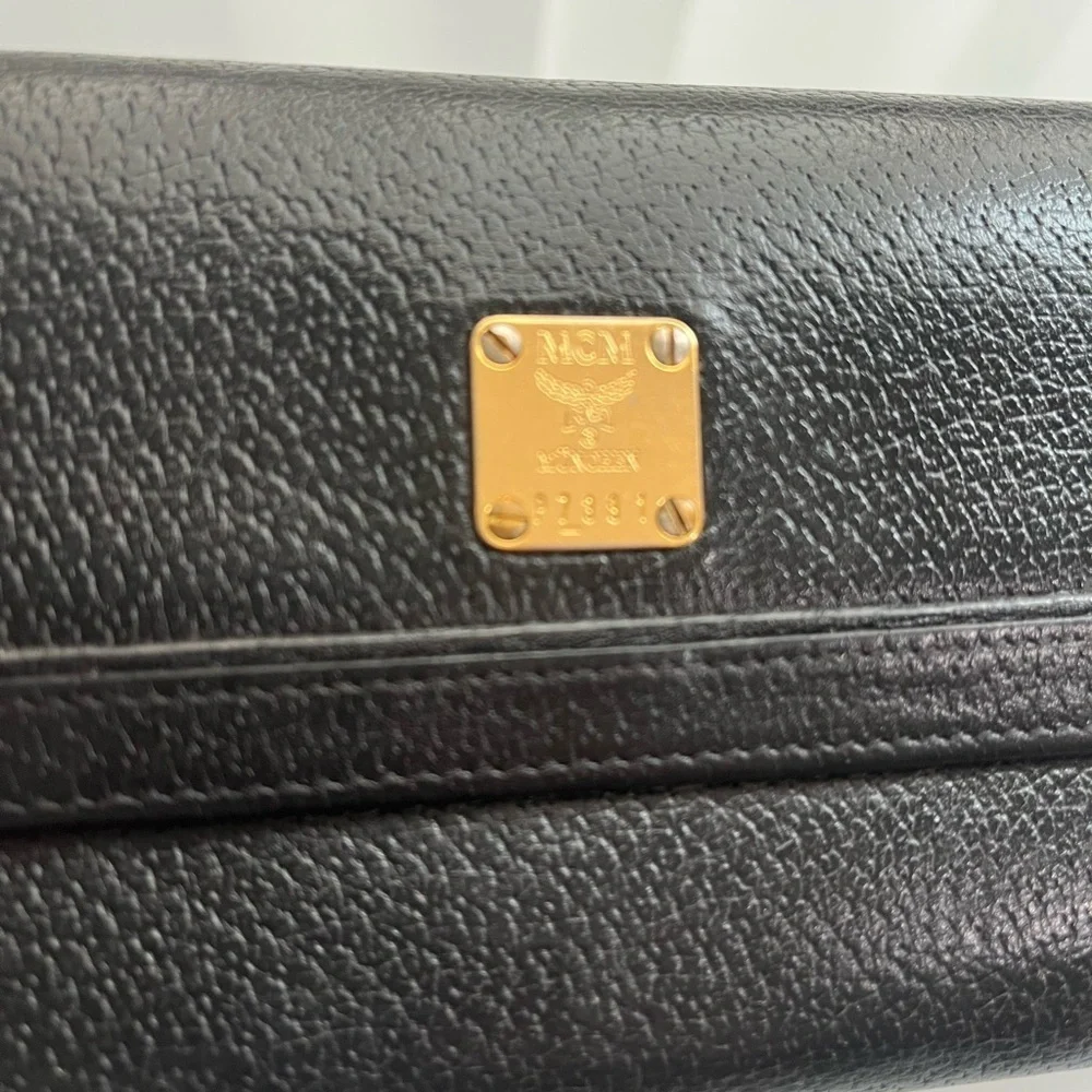 MCM BLACK LEATHER WALLET - Picture 3 of 11